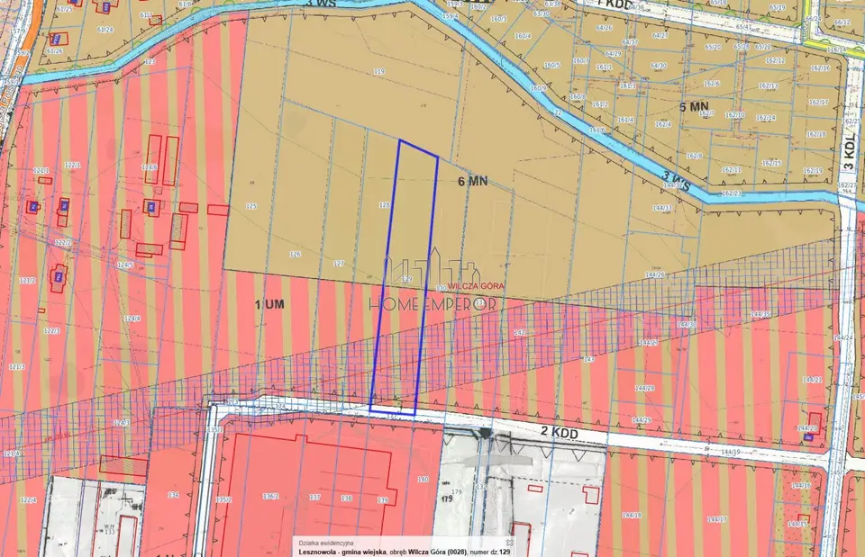 Działka budowlana i inwestycyjna 6 805 m², Wilcza Góra