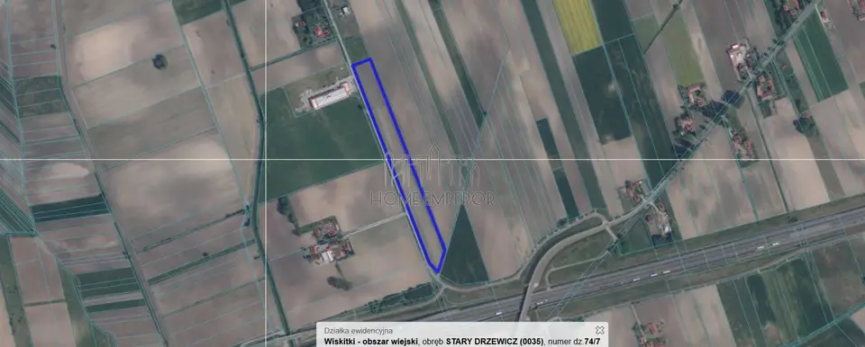 Działka inwestycyjna 2,54 ha, Stary Drzewicz