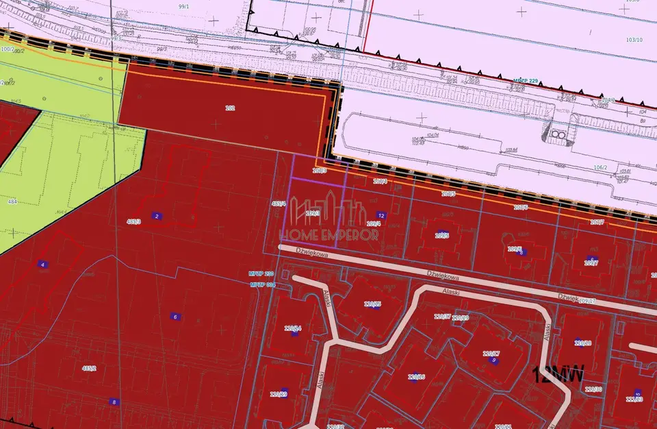 Działka budowlana 1 110 m², Józefosław