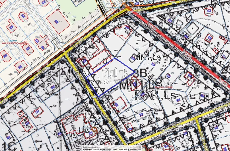 Działka inwestycyjna 1 865 m², Zalesie Górne