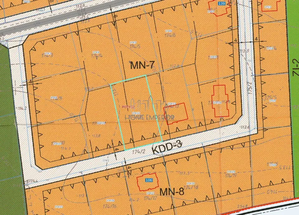 Działka budowlana 1 166 m², Potycz
