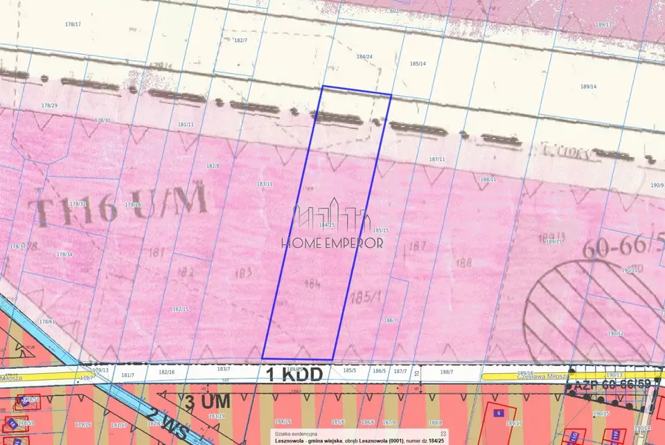 Działka budowlana i inwestycyjna 4 879 m², Lesznowola