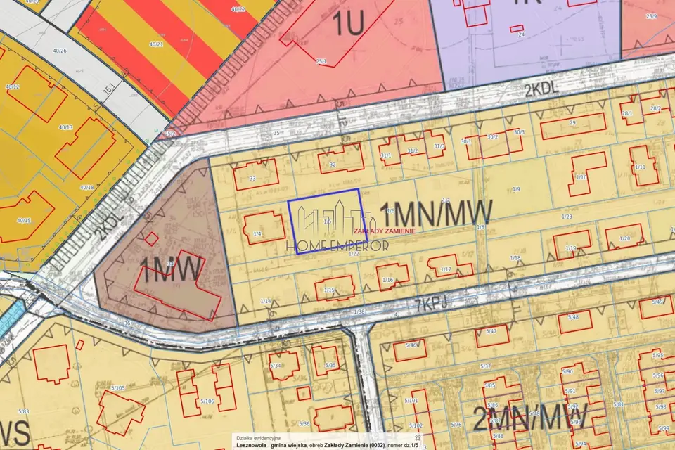 Działka budowlana i inwestycyjna 896 m², Zamienie