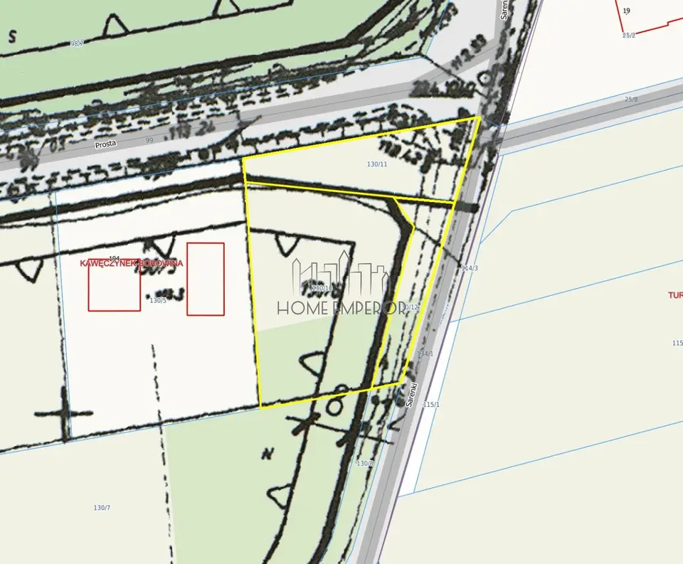 Działka budowlana i inwestycyjna 1 500 m², Kawęczynek