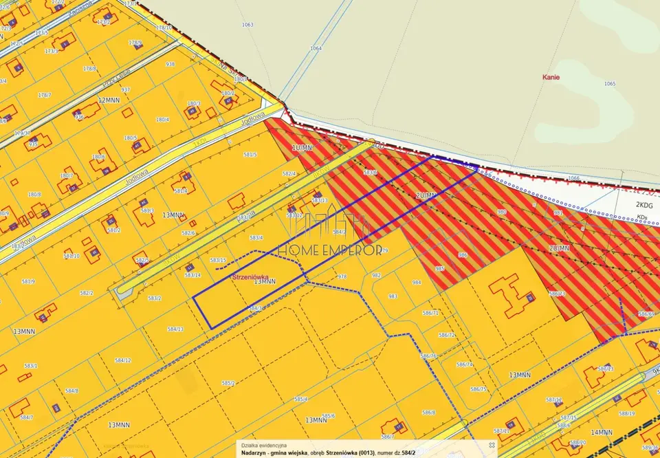 Działka budowlana i inwestycyjna 9 385 m², Strzeniówka