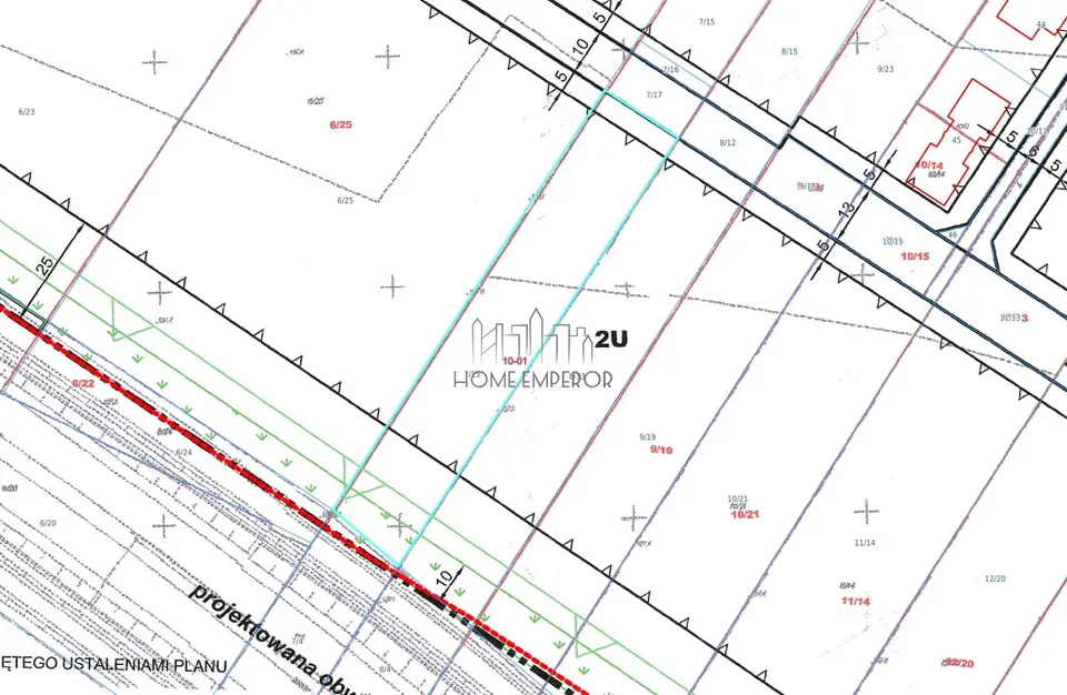 Działka inwestycyjna 2 022 m², Góra Kalwaria, Marianki