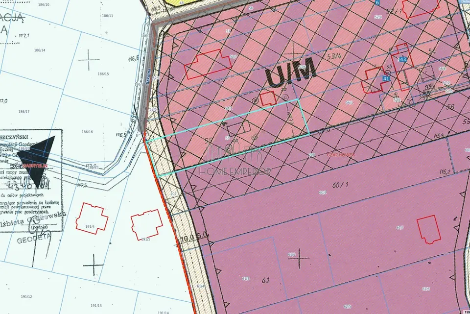 Działka budowlana i inwestycyjna 1 400 m², Czachówek