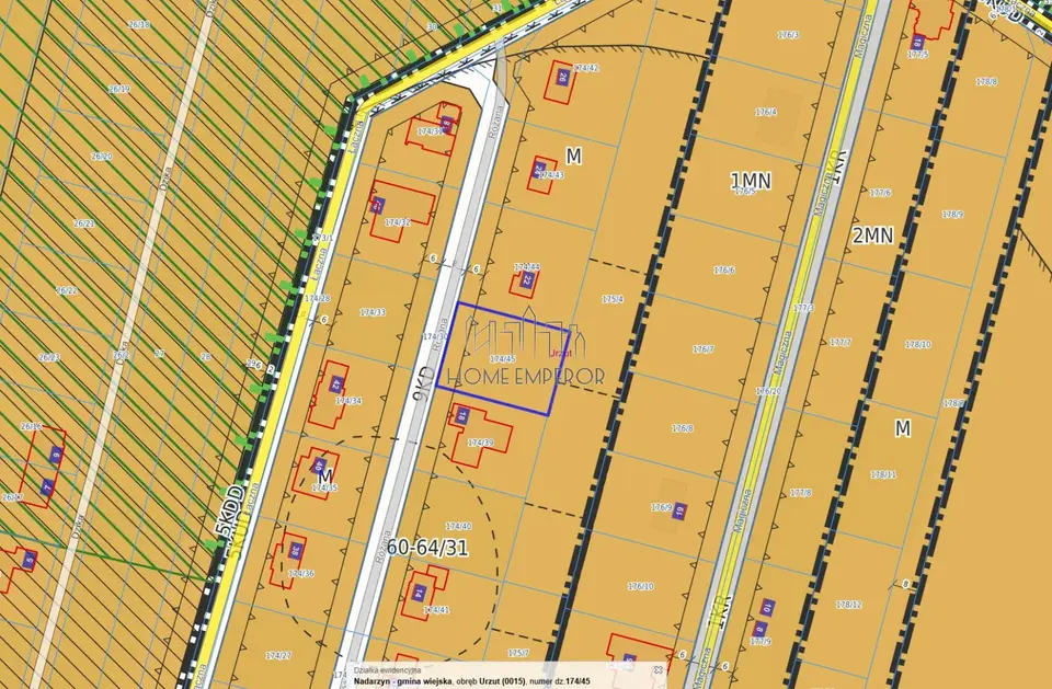 Działka budowlana 1 000 m², Urzut