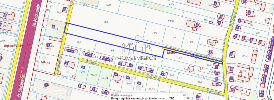 Działka budowlana i inwestycyjna 4 628 m², Słomin
