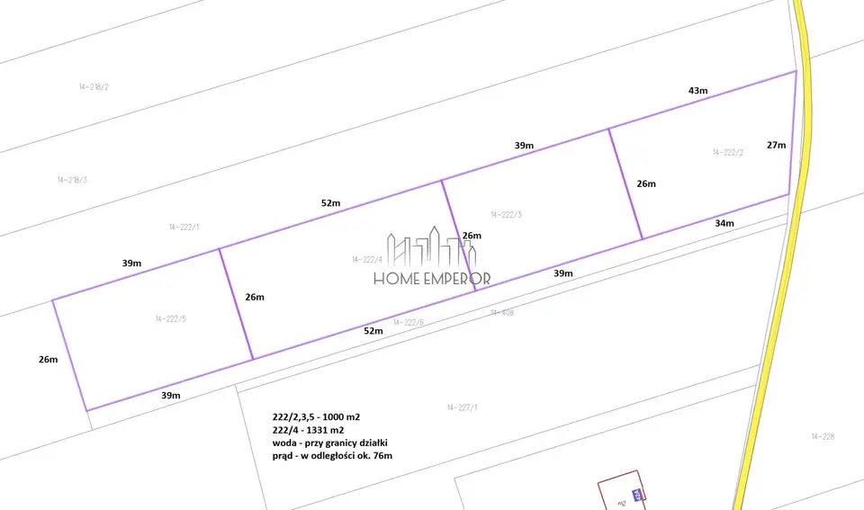 Działka budowlana 1 000 m², Sobienie Kiełczewskie Pierwsze