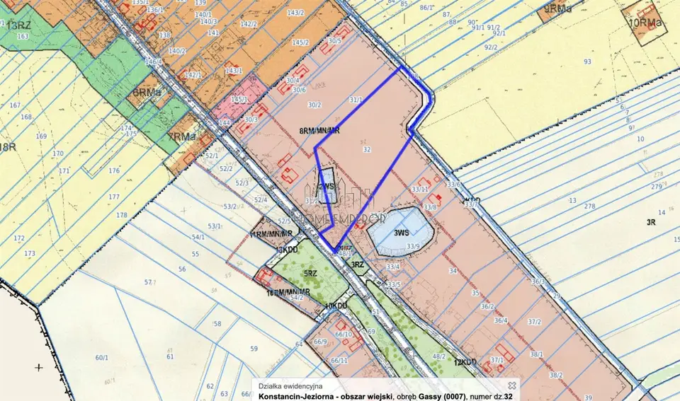 Działka budowlana 1,61 ha, Gassy