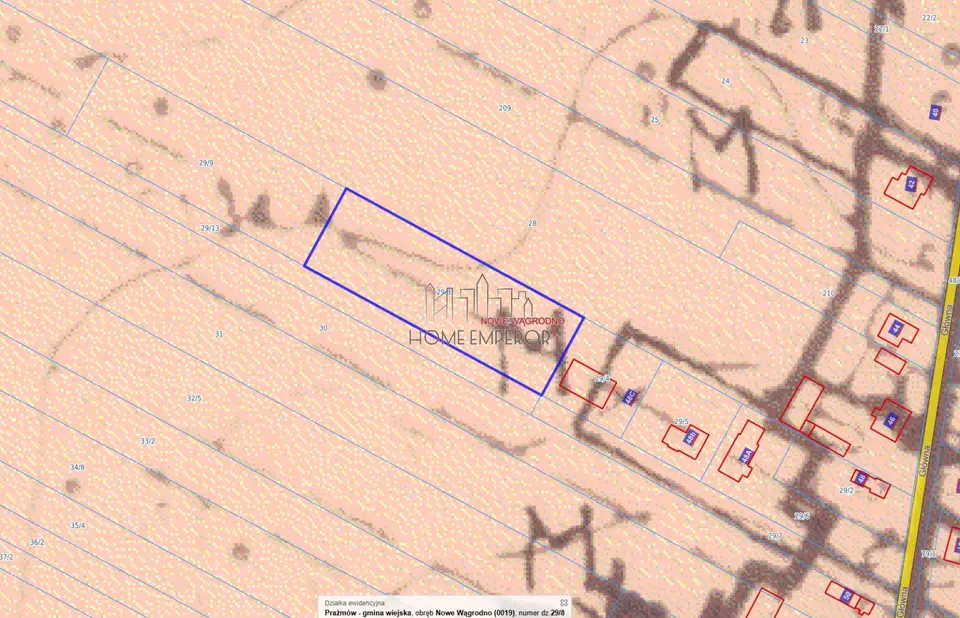 Działka rolna 3 000 m², Nowe Wągrodno
