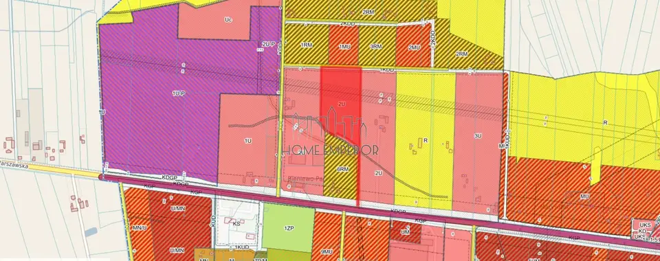 Działka inwestycyjna 2,89 ha, Bieniewo-Parcela