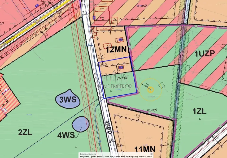 Działka leśna 2 232 m², Wiązowna Kościelna