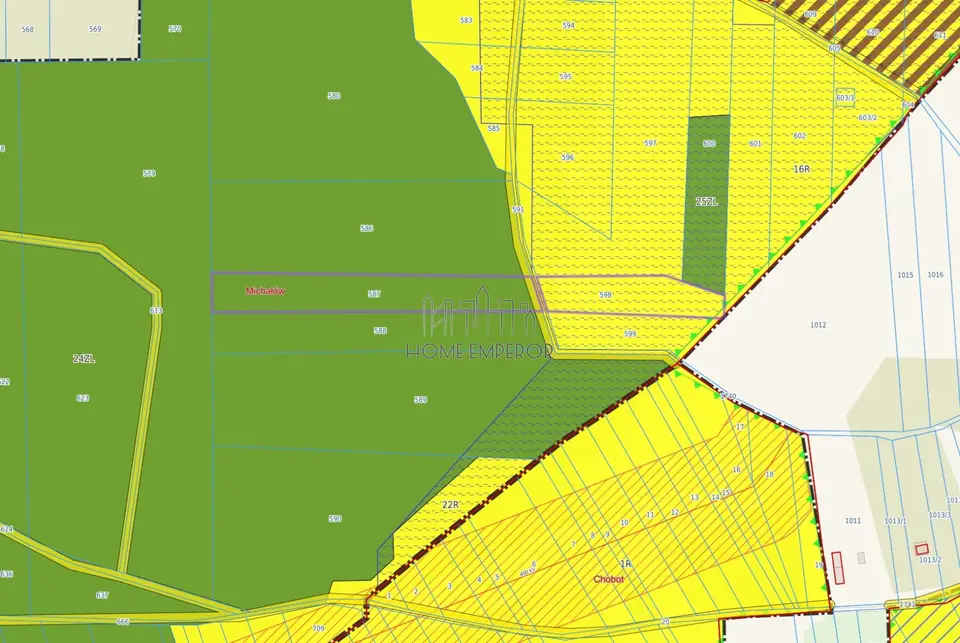 Działka rolna i leśna 8 300 m², Michałów