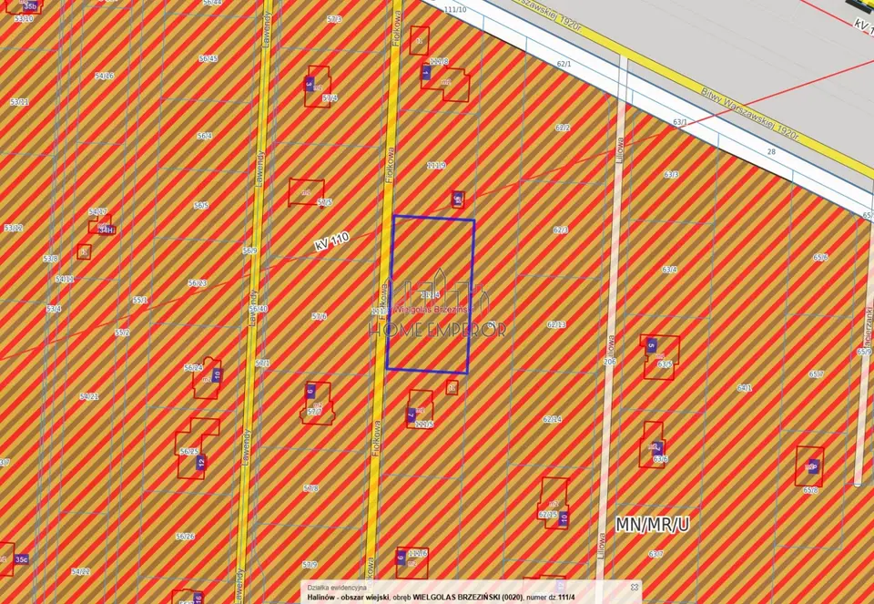 Działka budowlana 1 589 m², Wielgolas Brzeziński