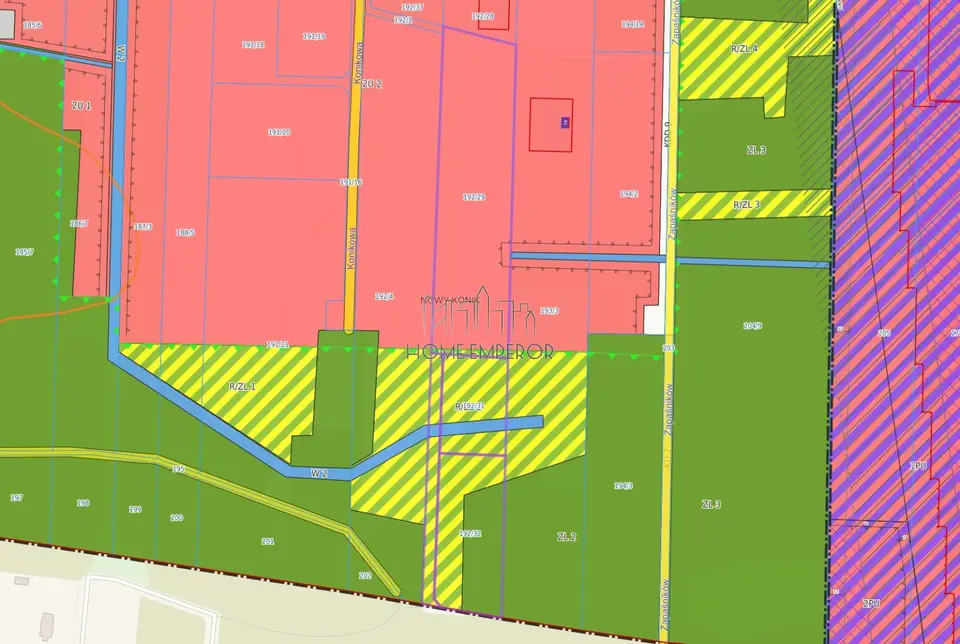 Działka inwestycyjna 2,04 ha, Nowy Konik