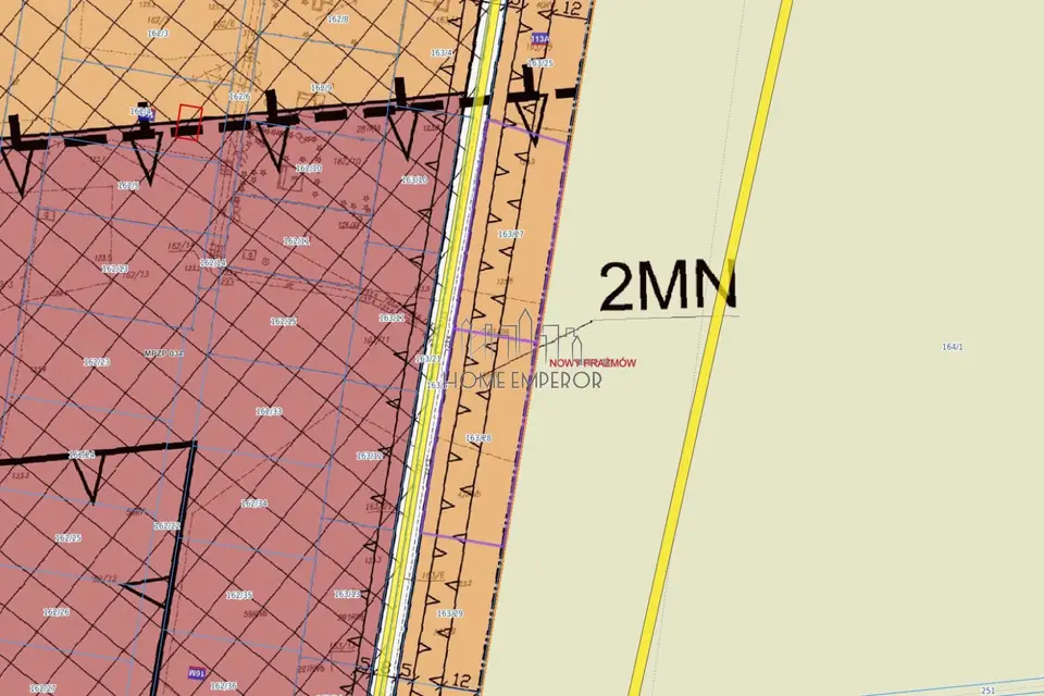 Działka budowlana 1 674 m², Nowy Prażmów