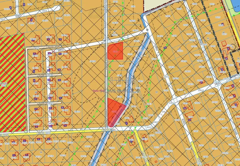 Działka budowlana 1 425 m², Stara Wieś