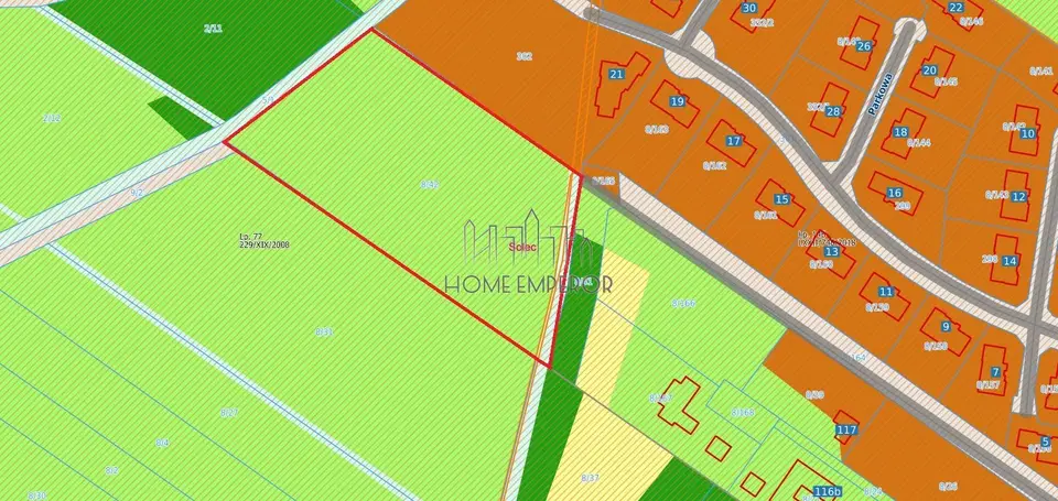 Działka rolna 8 716 m², Solec