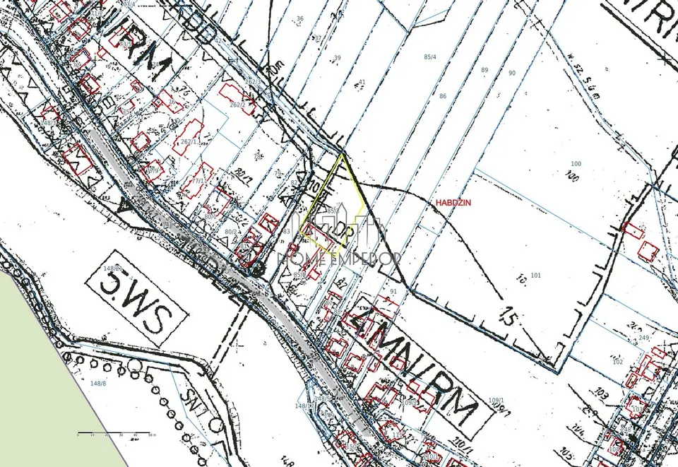 Działka budowlana 1 612 m², Habdzin