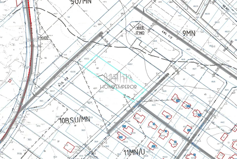 Działka inwestycyjna 3 342 m², Baniocha