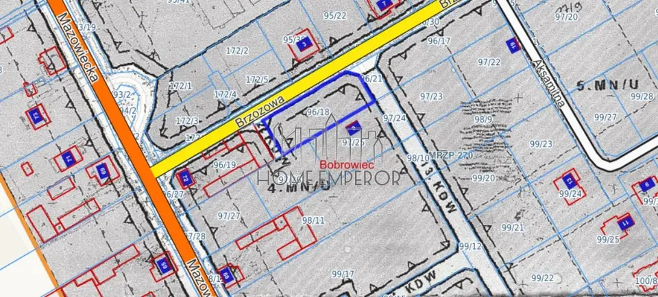 Działka budowlana i inwestycyjna 1 188 m², Bobrowiec