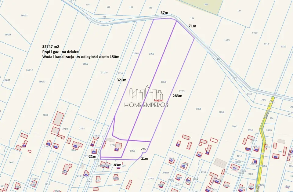 Działka budowlana, siedliskowa i rolna 3,27 ha, Majdan