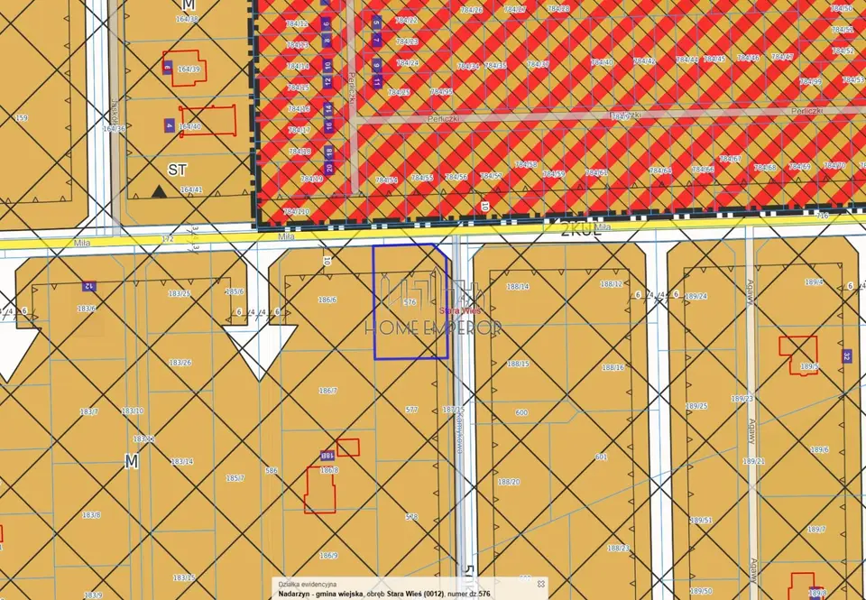 Działka budowlana 1 100 m², Stara Wieś