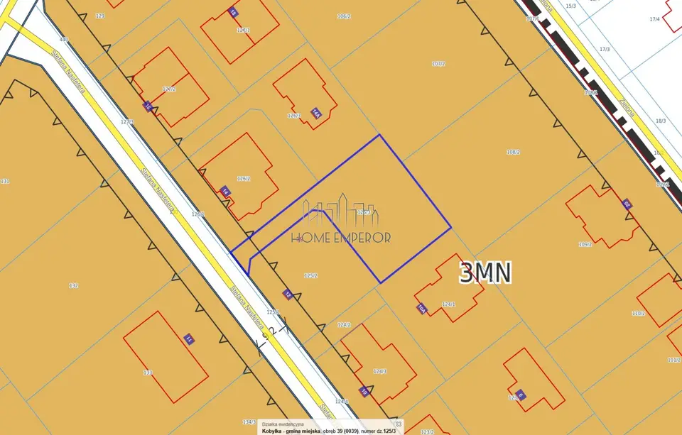 Działka budowlana 817 m², Kobyłka