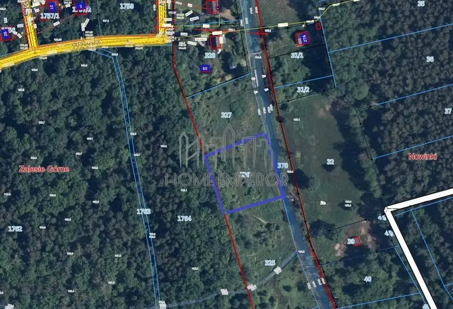 Działka rolna i leśna 2 400 m², Ustanów