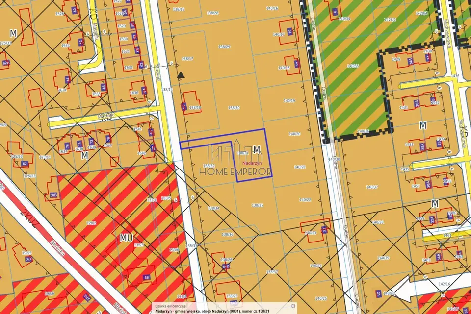 Działka budowlana 1 000 m², Nadarzyn