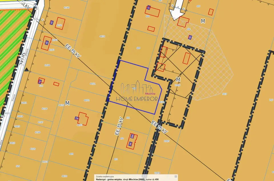 Działka budowlana 2 681 m², Młochów