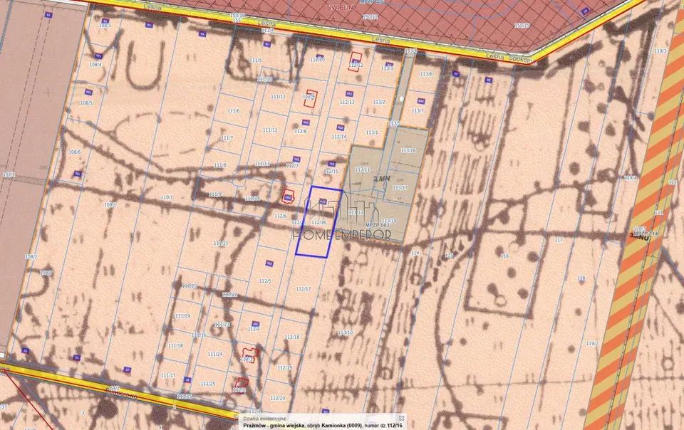 Działka budowlana i inwestycyjna 2 162 m², Kamionka