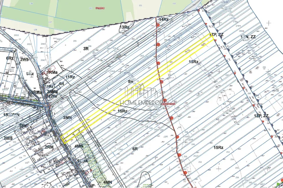 Działka budowlana i inwestycyjna 2,27 ha, Dębówka