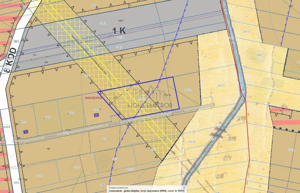 Działka budowlana 2 760 m², Janczewice