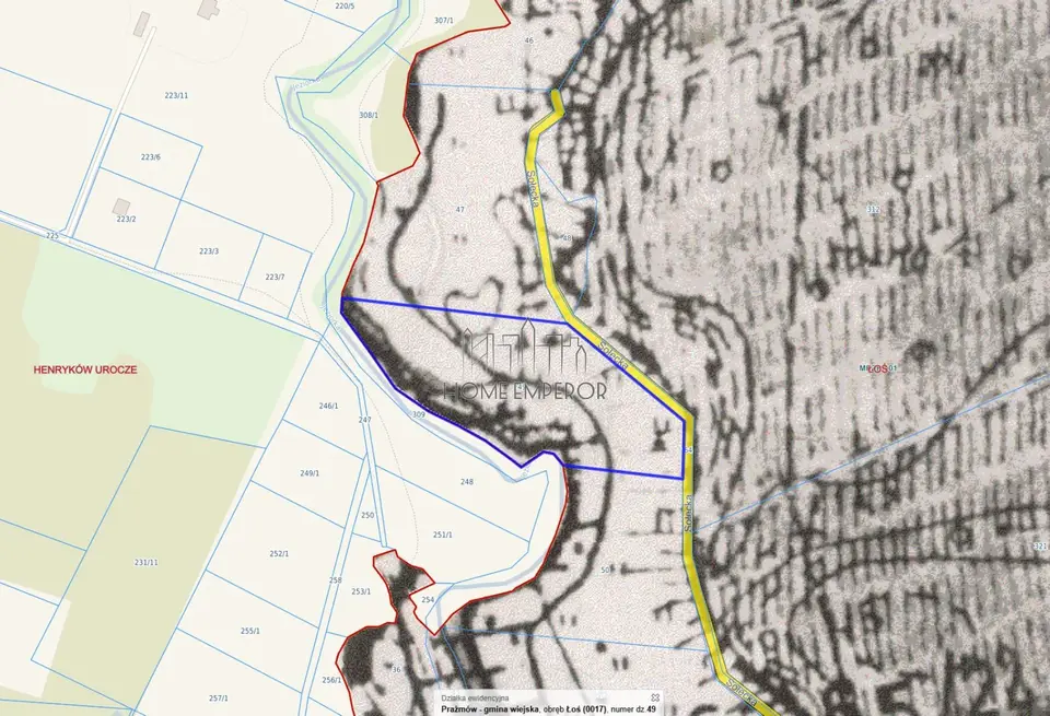 Działka siedliskowa i rolna 1,38 ha, Łoś