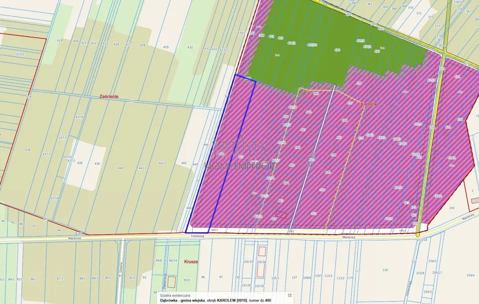 Działka inwestycyjna 2,76 ha, Karolew