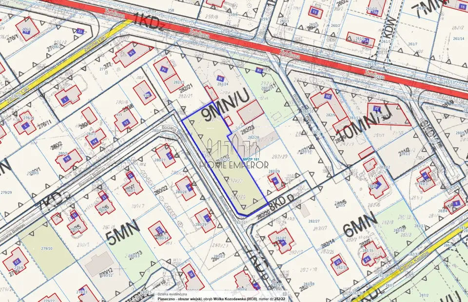 Działka budowlana i inwestycyjna 2 000 m², Wólka Kozodawska