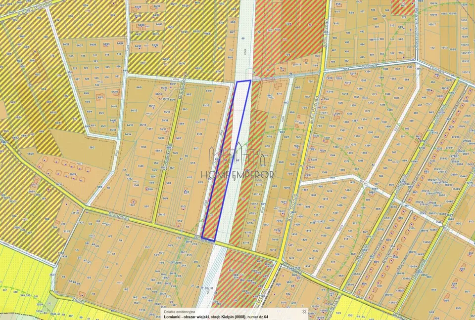 Działka inwestycyjna 1,61 ha, Kępa Kiełpińska
