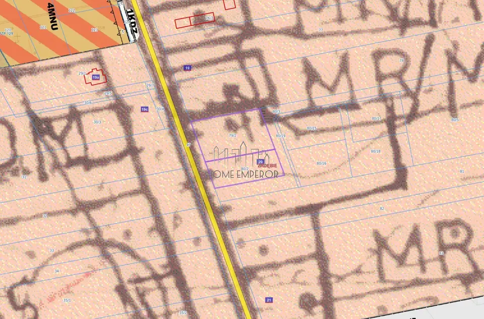 Działka budowlana 2 400 m², Zadębie