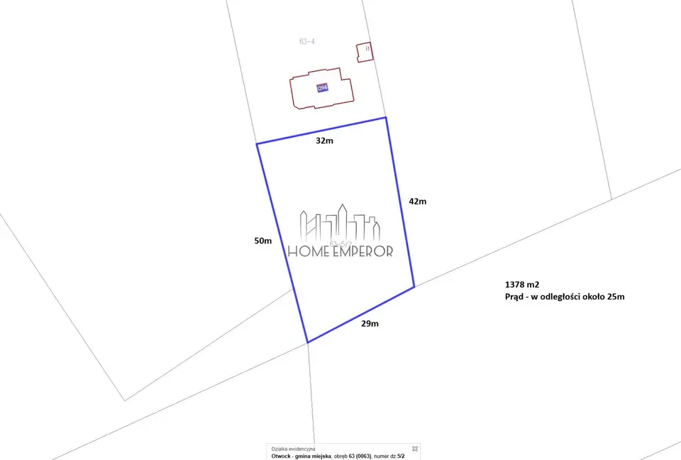 Działka leśna 1 378 m², Otwock