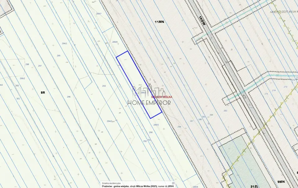 Działka rolna 5 000 m², Wilcza Wólka