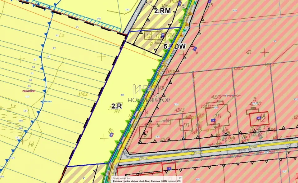 Działka budowlana i siedliskowa 2 307 m², Nowy Prażmów