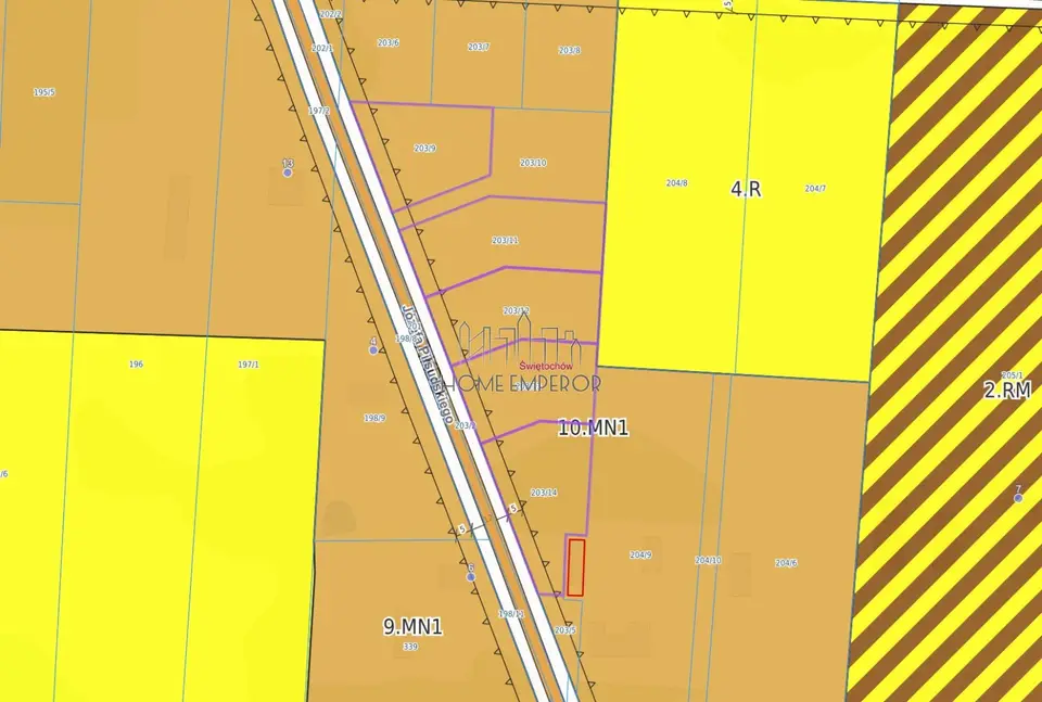 Działka budowlana i inwestycyjna 1 065 m², Świętochów