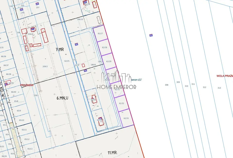 Działka budowlana 1 000 m², Prażmów