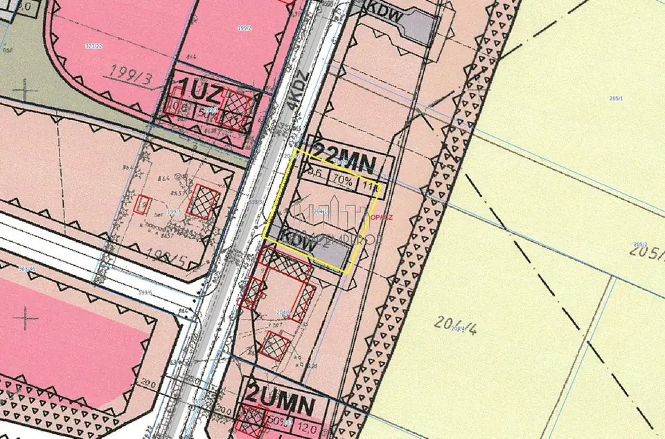 Działka budowlana 1 671 m², Opacz