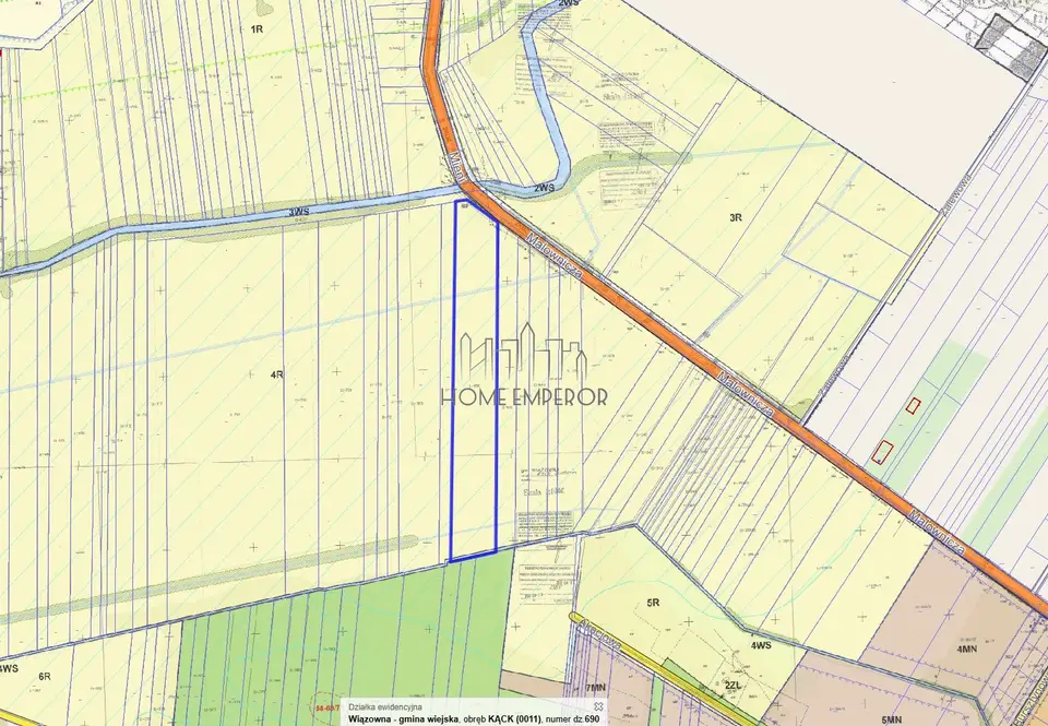 Działka rolna 2,04 ha, Kąck