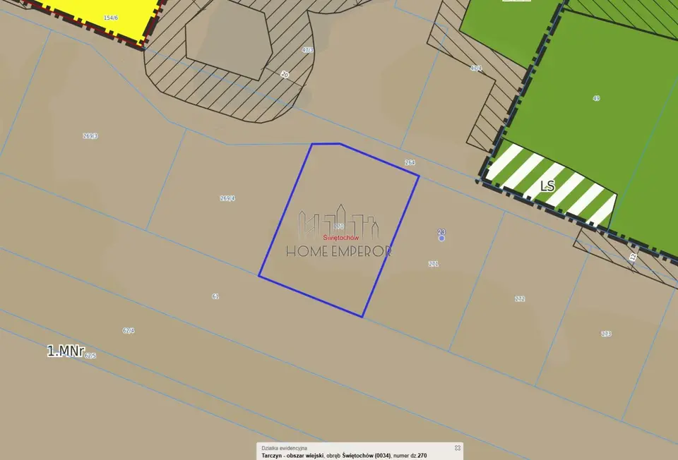 Działka budowlana 3 684 m², Świętochów