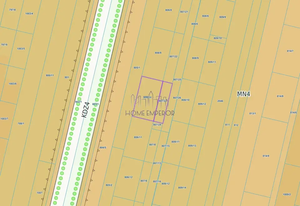Działka budowlana 1 250 m², Dziekanów Polski